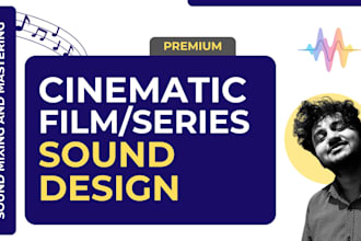 do sound design, foley, dialogue, ambience, mix in ur film, series, or anime