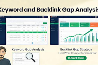 seo competitor analysis with keyword and backlink gap report