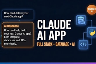 build claude ai app development full database integration