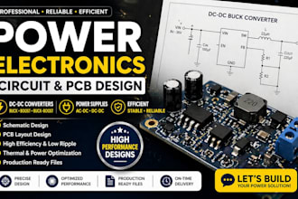 design dc dc converter, power supply and power electronics pcb