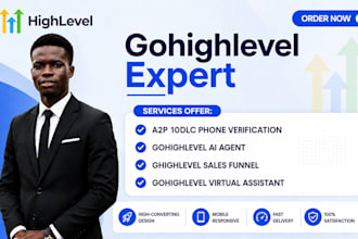 be ghl gohighlevel expert to setup highlevel website funnel workflow automation