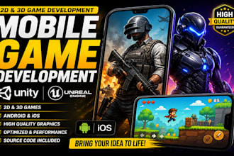 develop a unity 2d game with full scripting and mechanics, unity prototype