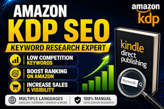 do amazon KDP SEO keyword research and optimize your kindle book