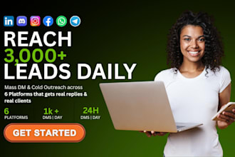 do mass dm outreach on instagram linkedin telegram whatsapp facebook