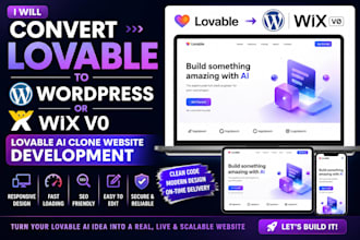 convert lovable to wordpress lovable ai clone website develop lovable to wix v0