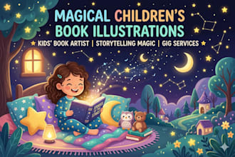 write children story, kids book, bedtime story, custom story