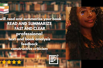 reading your book and summarizing