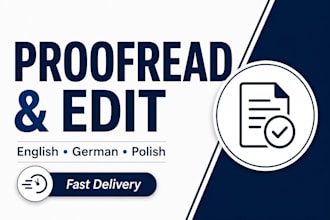 proofread english german and polish texts fast