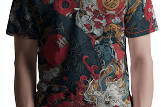japanese t shirt illustration and t shirt design