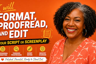 format, proofread, and edit your script or screenplay