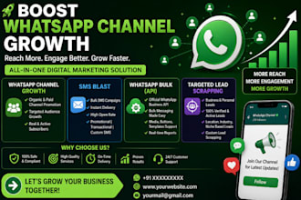 boost whatsapp channel growth,sms blast,api whatsapp bulk,targete lead scrapping