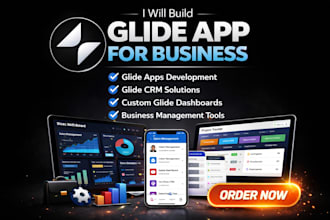 build glide mvp app, glide dashboard , glide crm , glide automation , airtable
