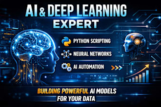 build ai, deep learning, and neural network models using python