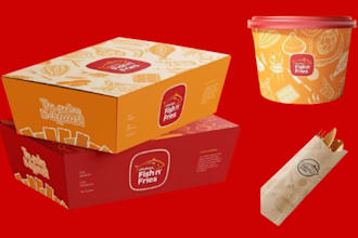 design premium food packaging, label for pouch, box, bottle and jar product