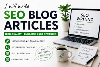 write SEO blog posts and articles