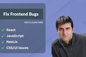 fix react js bugs, javascript errors, and frontend issues