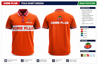 design custom t shirt, polo shirt, mug, bag and full merchandise branding