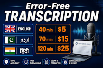 transcribe audio and video, youtube, podcasts, interviews