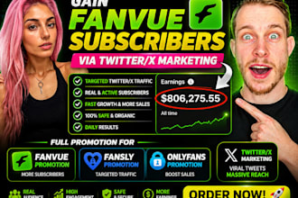 gain fanvue sub via twitter marketing fanvue promotion fansly promotion onlyfans