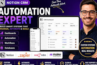 setup notion templates databases and automate workflows with n8n make com