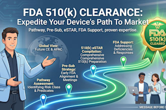 prepare your medical device fda 510k submission and regulatory strategy