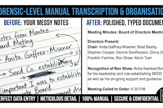accurately transcribe your physical notes or forms into a digital database