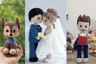 create custom plush toys, cute plushies, oc characters, and handmade plushies