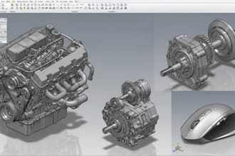 design 3d cad models for mechanical automotive and product design solidworks