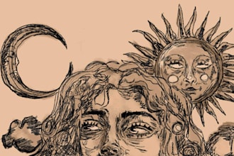 draw a custom illustration or digital artwork