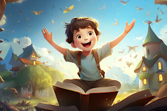 children story book illustration children story children