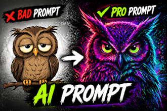 create high quality ai art prompts for unique streetwear and cartoon designs