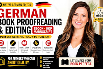 proofread and edit your german book ebook KDP manuscript german editor