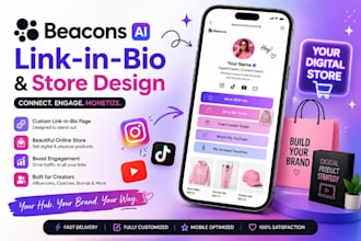 design your beacons ai link in bio and digital storefront