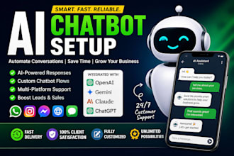 build an ai chatbot and automate your business via  whatsapp and instagram