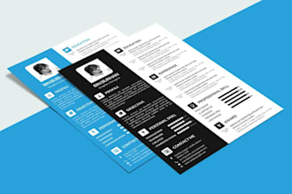 design a modern, professional ats, friendly resume and CV