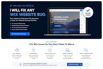 fix wix website bugs, errors, and issues professionally