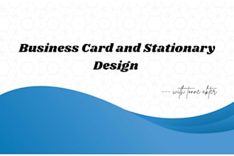 design business card and stationary