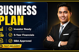 write an investor ready business plan for startups and sba loans