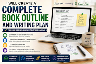 create a complete book outline and writing plan from your idea
