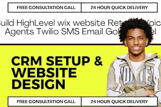 build highlevel wix website retell ai voice agents twilio SMS email gohighlevel