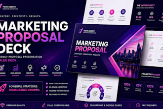 design marketing proposal deck, agency proposal presentation, sales deck
