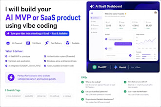 build your ai mvp or saas vibe coding and modern ai tools