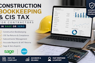 do construction bookkeeping and cis tax in sage or xero for contractors