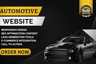 design responsive automotive car dealership website car rental autoparts website