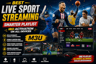 best live sport streaming smarter playlist ibo activation on all devices m3u