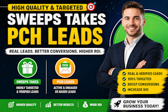 provide premium first hits sweeps takes leads pch leads