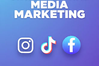 do instagram tiktok facebook page promotion marketing