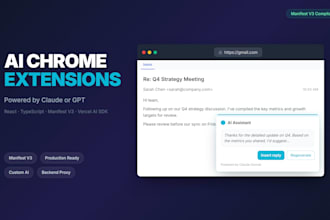 build ai chrome extension with claude or gpt integration