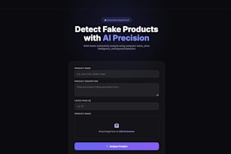 build you a custom ai powered web app using python and react