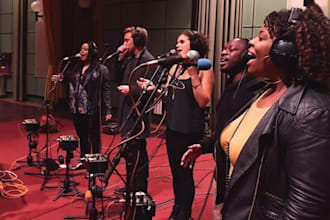 record gospel choir background vocal, harmony sing lead vocal and jingle